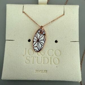 Jo and Co Studios Rose Gold Epcot Necklace